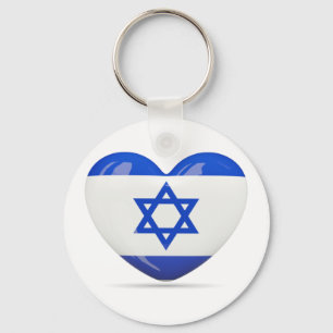 Chaveiro Sinalizador Israelita Heart