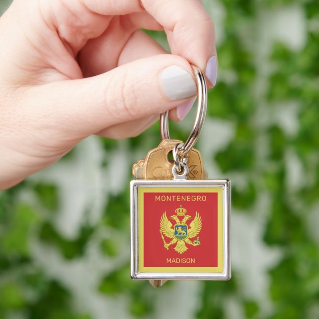 Chaveiro Sinalizador Montenegro de Nome e Texto Personaliza (Mão)