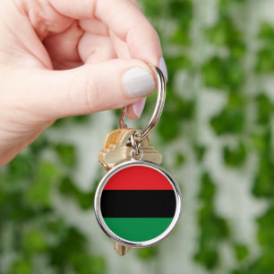 Chaveiro Sinalizador Pan-Africano e União Símbolo / fã d