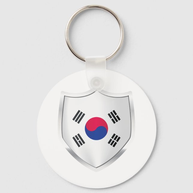 Chaveiro Sinalizador protetor de prata da Coreia (Frente)