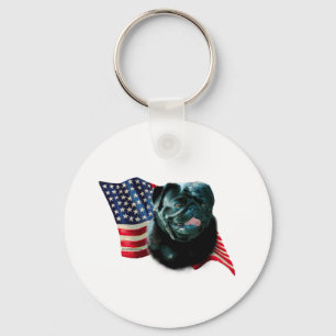 Chaveiro Sinalizador Pug (preto)