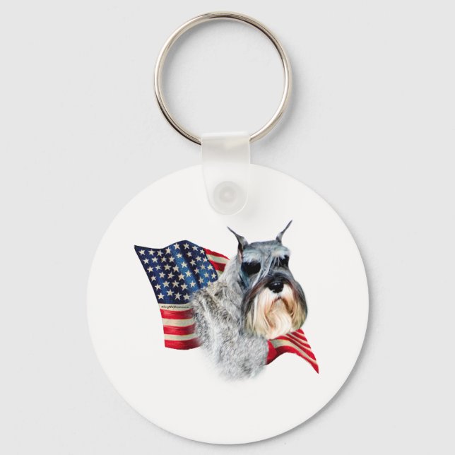 Chaveiro Sinalizador Standard Schnauzer (Frente)