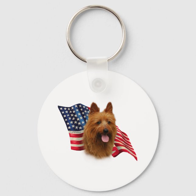 Chaveiro Sinalizador Terrier australiano (Frente)