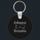 Chaveiro Sindicato da Família Personalizada - Sindicato Bra<br><div class="desc">Este é um design de na moda, moderno, personalizado, reagrupamento familiar. É em preto clássico e branco com tipografia de na moda. Tem espaço para você adicionar seu nome de família e ano de reunião. Este na moda, design de tipografia mínima é perfeito para a sua divertida reunião familiar, reunião...</div>