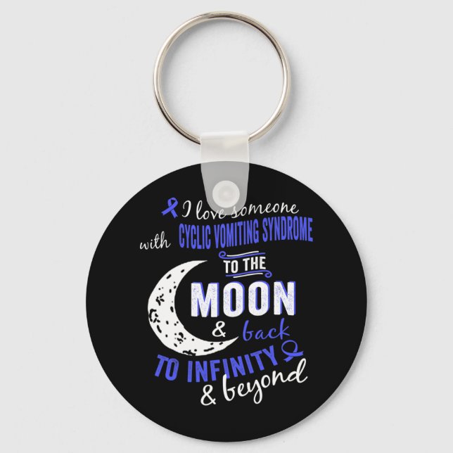 Chaveiro Síndrome de Vômitos Cíclicos Conscientização Para  (Frente)