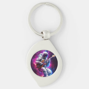 Chaveiro Sinfonia do Void   Astronauta Neon Cyberpunk