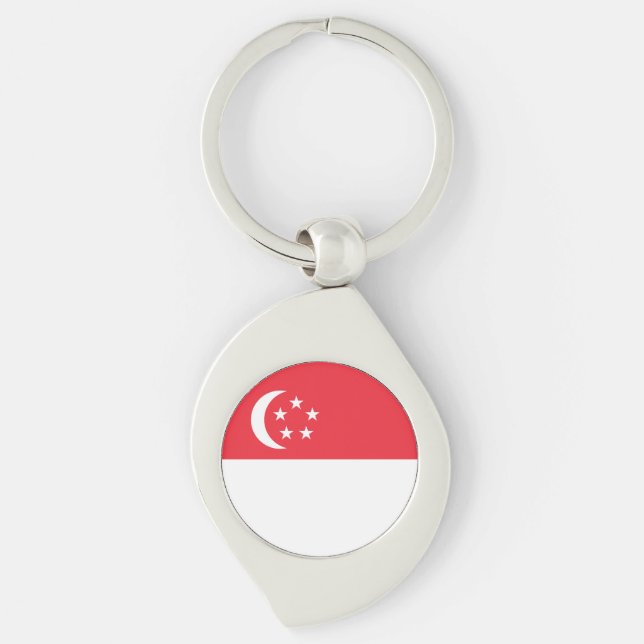 Chaveiro Singapore Flag (Frente)