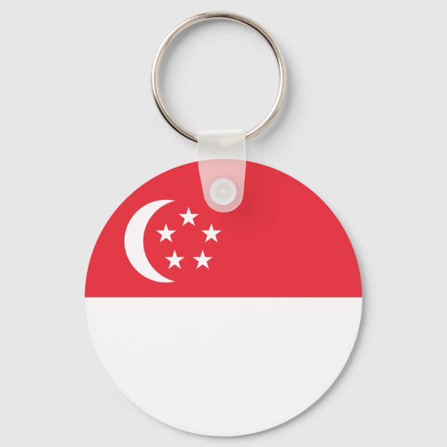 Chaveiro Singapore Flag (Frente)
