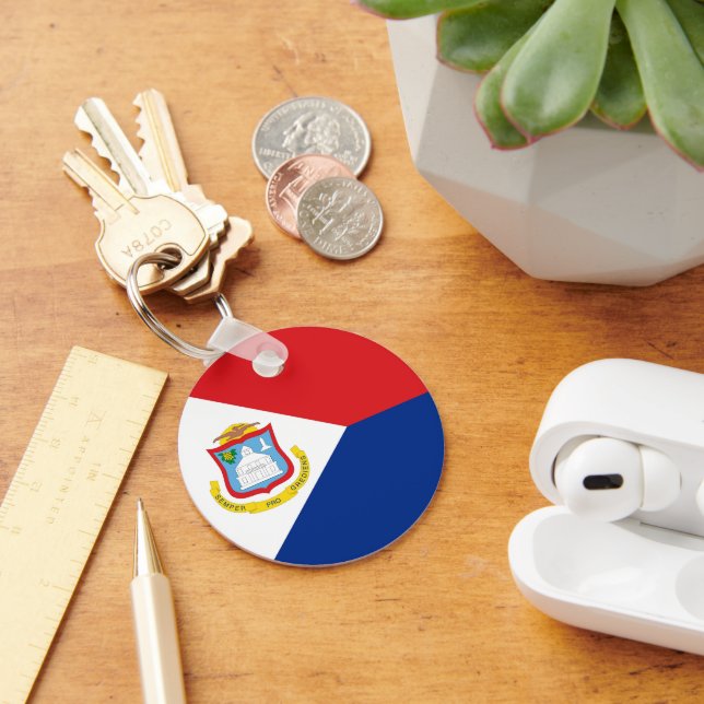 Chaveiro Sint Maarten flag (Mesa)