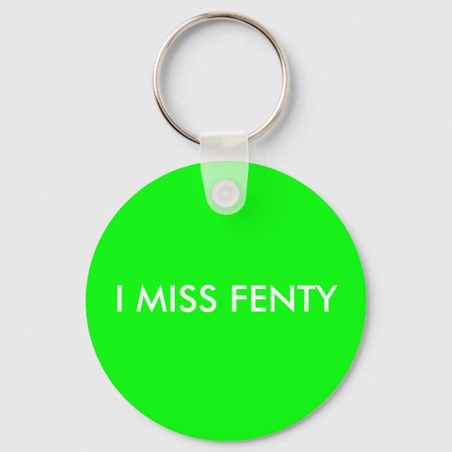 Chaveiro SINTO FENTY - Texto Branco com Fundo Verde (Frente)