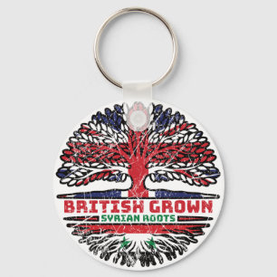 Chaveiro Síria, Uk, Reino Unido, Raízes de Árvore Britânica