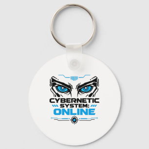 Chaveiro Sistema Cibernético Olhos de Robô Futurista Online