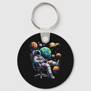 Chaveiro Sistema de Jogo Espacial de Astronauta Gamer Plane