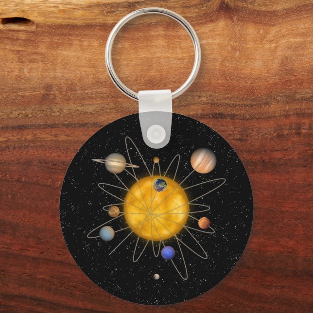 Chaveiro Sistema Solar Atom - (Frente)