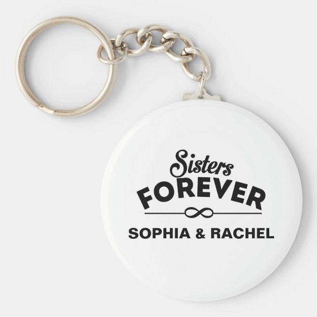 Chaveiro Sisters Forever Modelo (Frente)