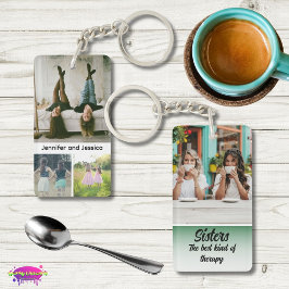 Chaveiro Sisters Photo Collage with Names, Best Therapy