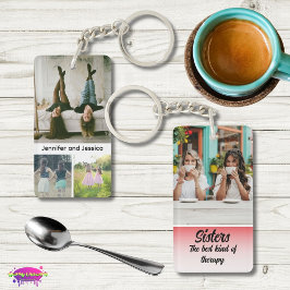 Chaveiro Sisters Photo Collage with Names, Best Therapy