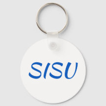 CHAVEIRO SISU (redondo; branco; Chaveiro finlandês