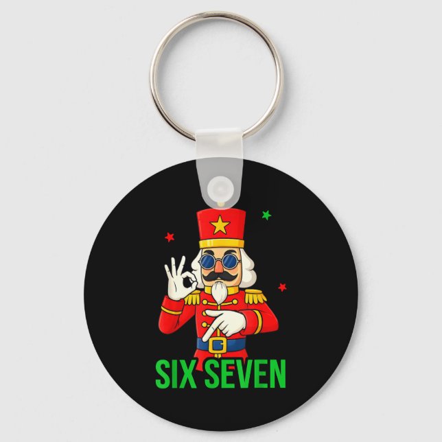 Chaveiro Six Seven Meme Funny Holiday Toy Soldier  (Frente)