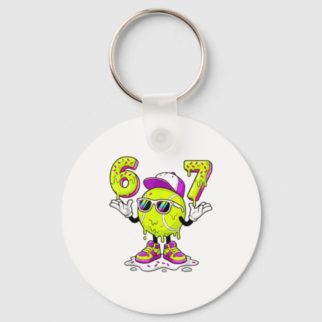 Chaveiro Six Seven Meme Tennis Ice Cream Drip 67 For Kids B (Frente)