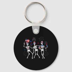 Chaveiro Skeleton 4 De Julho Pelos Sineiros Americanos