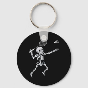 Chaveiro Skeleton Badminton Smash Shuttle