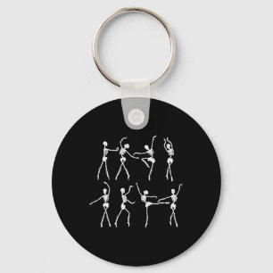 Chaveiro Skeleton Ballerinas Balé Dance Cute Halloween Co