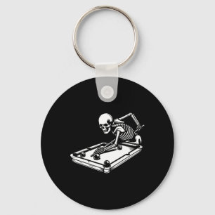 Chaveiro Skeleton Billiards Halloween Piscina Snooker Billi