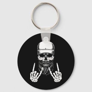 Chaveiro Skeleton Boné Skater Legal Halloween Punk Rock