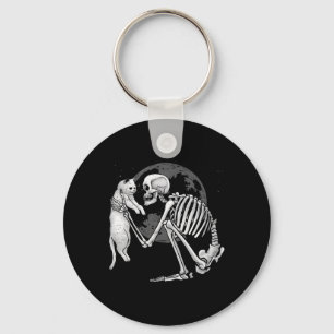 Chaveiro Skeleton Cat Gatinho Skull Ghost Halloween Men