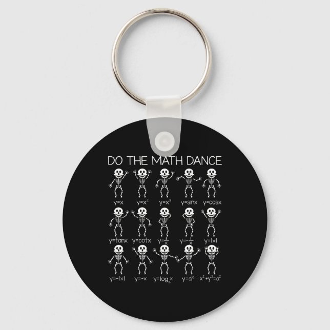 Chaveiro Skeleton Dancing Figures Equação Professor de Mate (Frente)