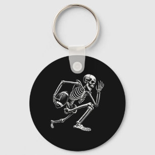 Chaveiro Skeleton De Futebol Jogando Skulo De Halloween
