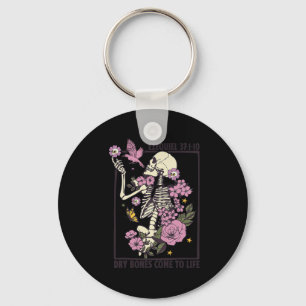 Chaveiro Skeleton Dry Bones Vem À Vida Halloween Cristão