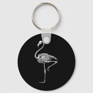Chaveiro Skeleton Flamingo Halloween