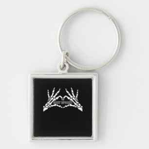 Chaveiro Skeleton Heart and Mands Classic Design