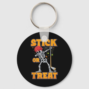 Chaveiro Skeleton Ice Hockey Player Fumaça Halloween Boys