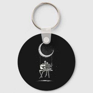 Chaveiro Skeleton Moon E Camisetas - Rock And Roll Concert