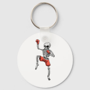 Chaveiro Skeleton Muay Thai Halloween Kickboxing Mma Fighte