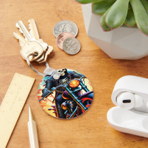 Chaveiro Skeleton percorrendo a caverna do fogo