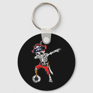 Chaveiro Skeleton Pirate & Soccer Ball Halloween Costum