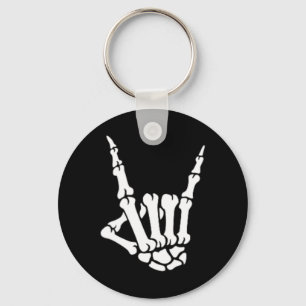 Chaveiro Skeleton Rock Hand Pocket Figurino de Halloween C