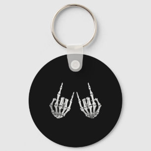 Chaveiro Skeleton Rock Mão Preguiçosa Halloween Costume Leg