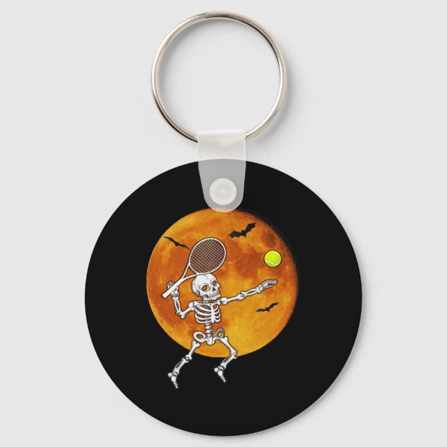 Chaveiro Skeleton Tênis Halloween Racket Ll (Frente)