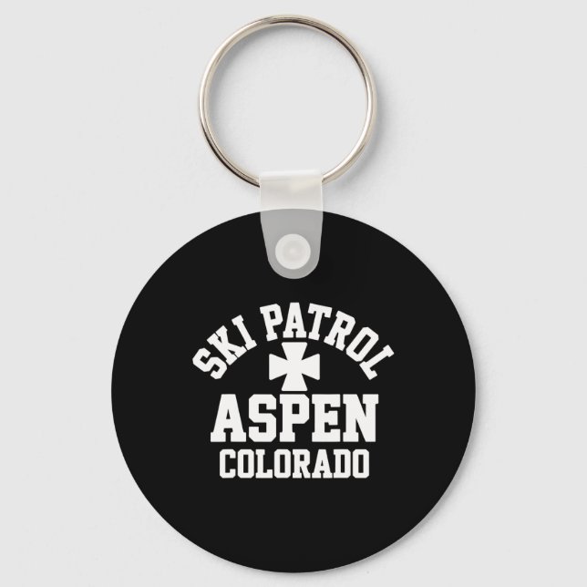 Chaveiro Ski Patrol Aspen Colorado Skiing E Snowboard (Frente)