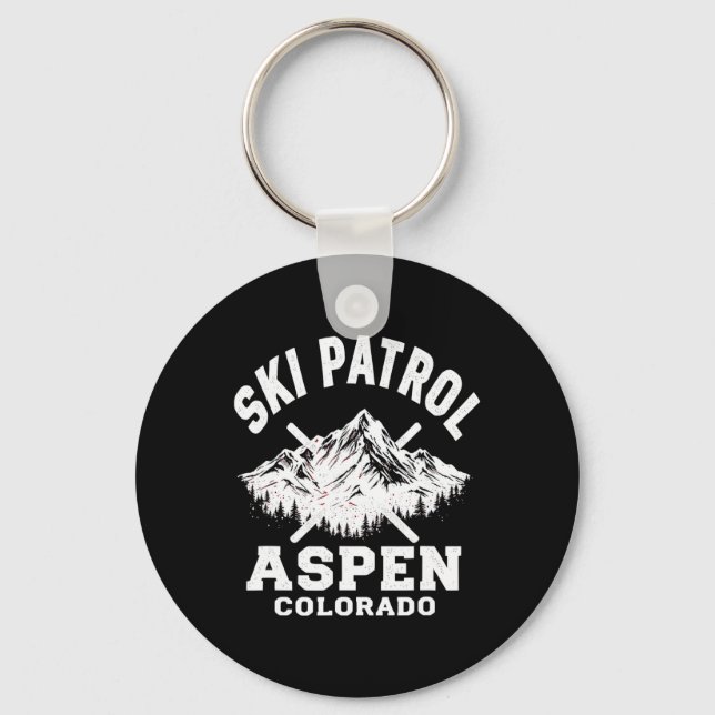 Chaveiro Ski Patrol Aspen Colorado Skiing E Snowboard (Frente)