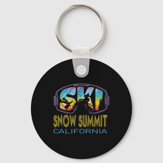Chaveiro Ski Snow Summit Califórnia Férias de Esqui  (Frente)