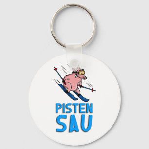 Chaveiro skiing pig
