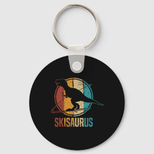 Chaveiro Skisaurus Esqui Divertido Dino Esqui Dinossauro Es