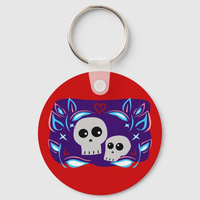 Chaveiro Skull Love (Frente)