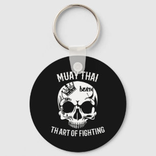 Chaveiro Skull Muay Thai - Nak Muay, Presente de Kickboxing